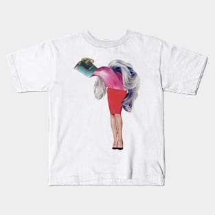 Telephone Girl Kids T-Shirt